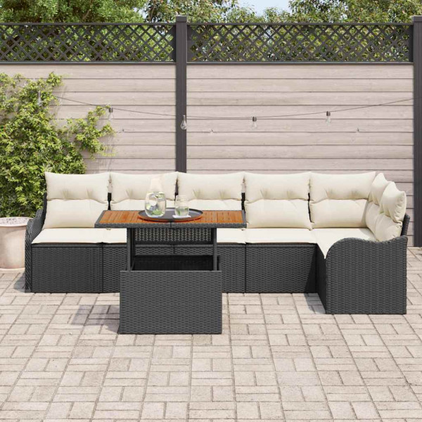 Zestaw Mebli Ogrodowych Wypoczynkowy Sofy Stolik Rattan Na Patio Na Taras