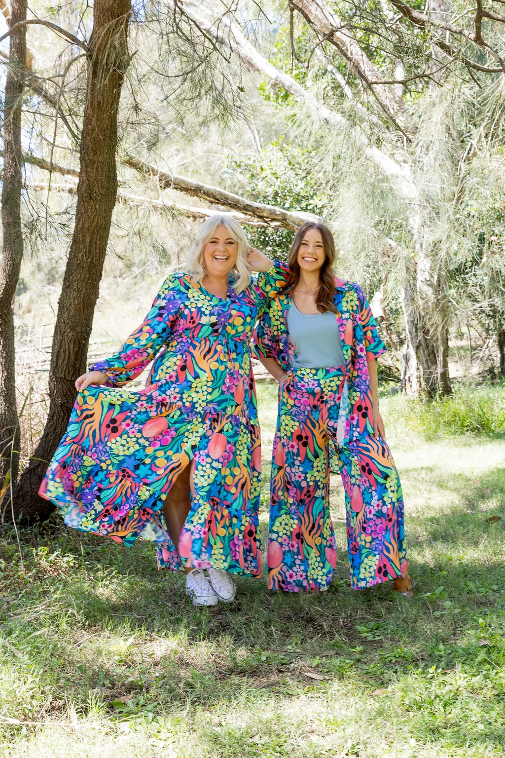Bonnie Long Sleeve Dress in Natives by Kasey Rainbow