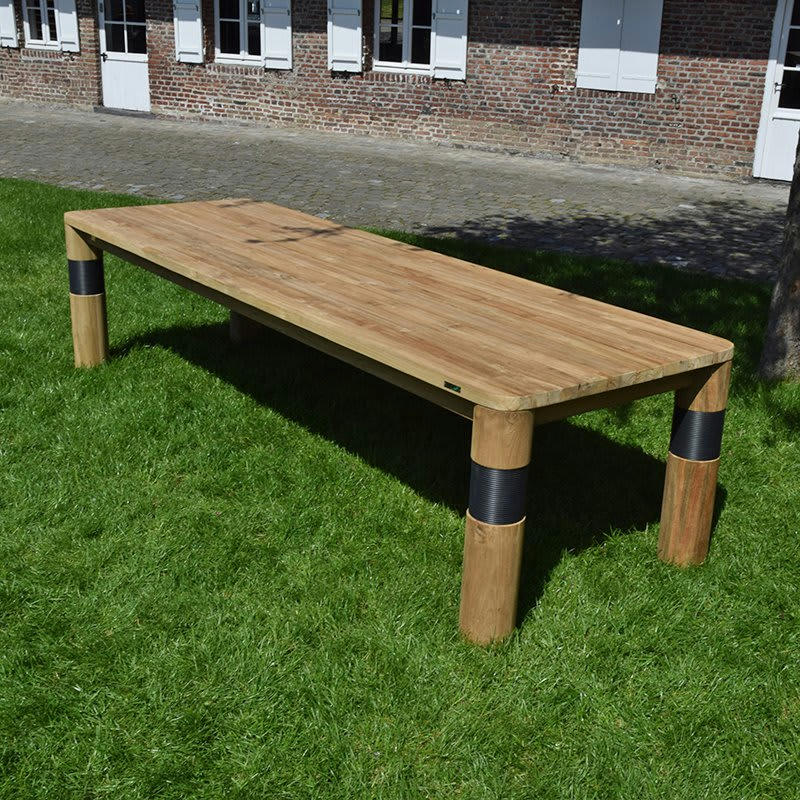 GALACTUS - Table en teck massif recyclé 300 cm