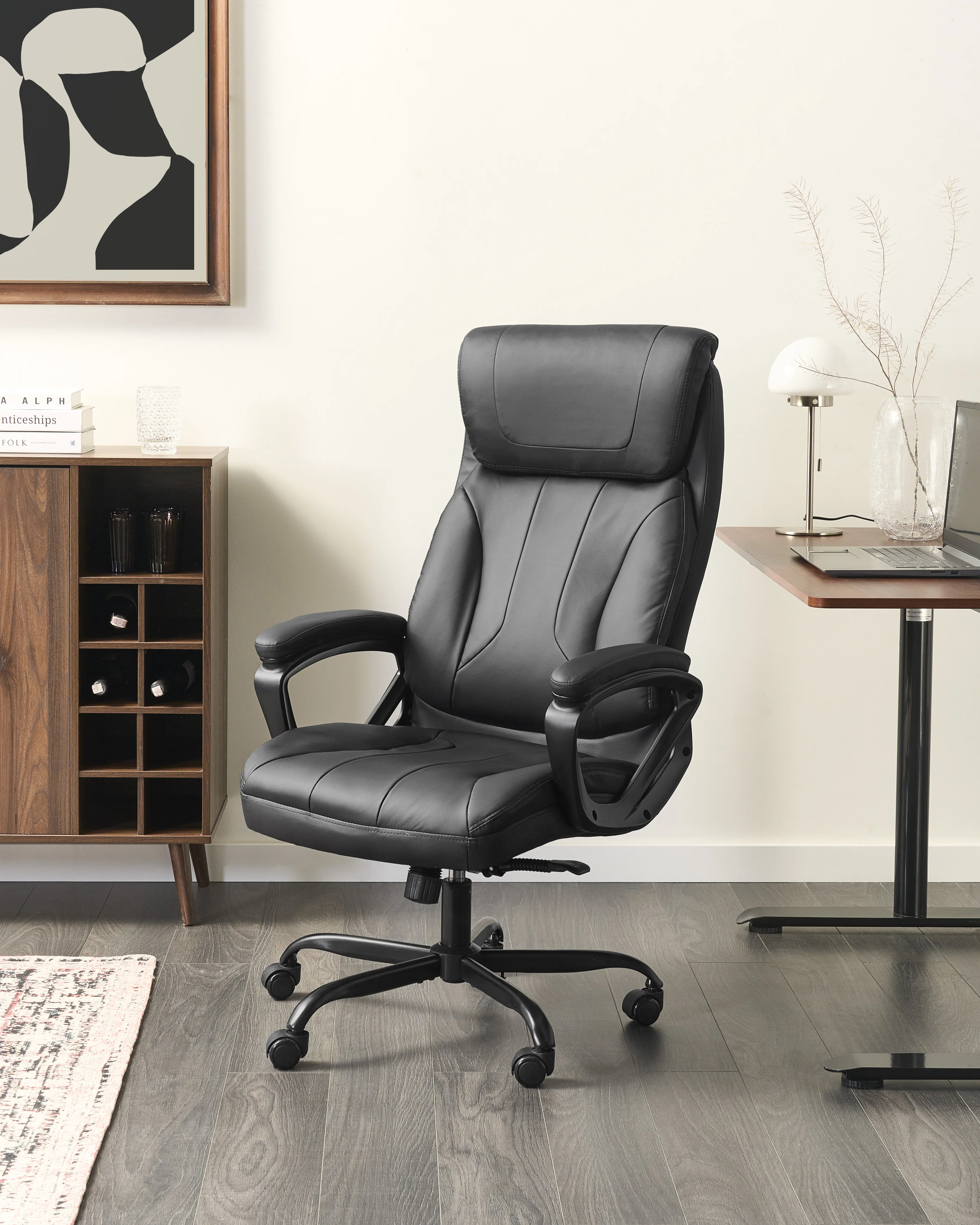 Executive Chair PROUD Faux Leather Black