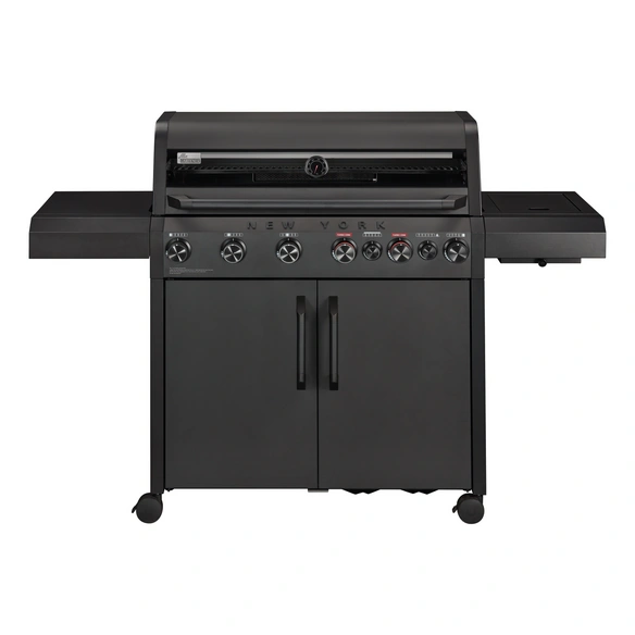 Gasgrill »New York Pro«, 6 Brenner, Sear-Brenner, matt graphit