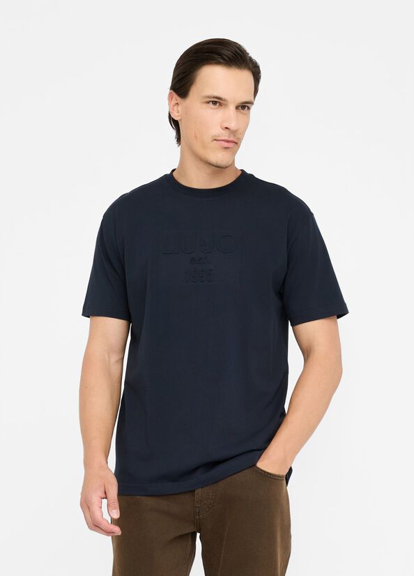 T-shirt in cotone con logo