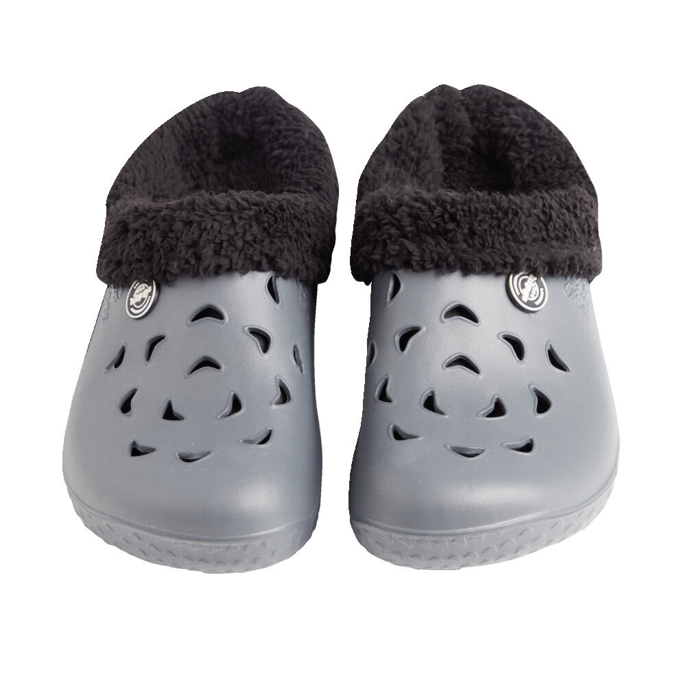 Sabots Hipps homme fourrés gris et noirs 42/43