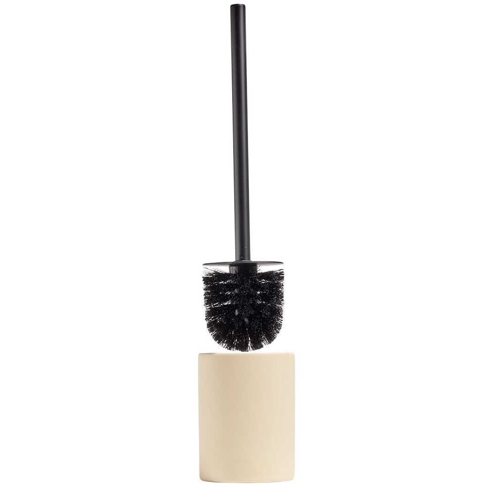 Brosse WC socle rond grès nude Ø9,2xH36cm