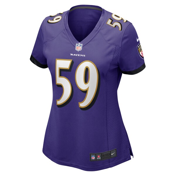 Malik Hamm Baltimore Ravens Nike Women's  Game Jersey -  Purple