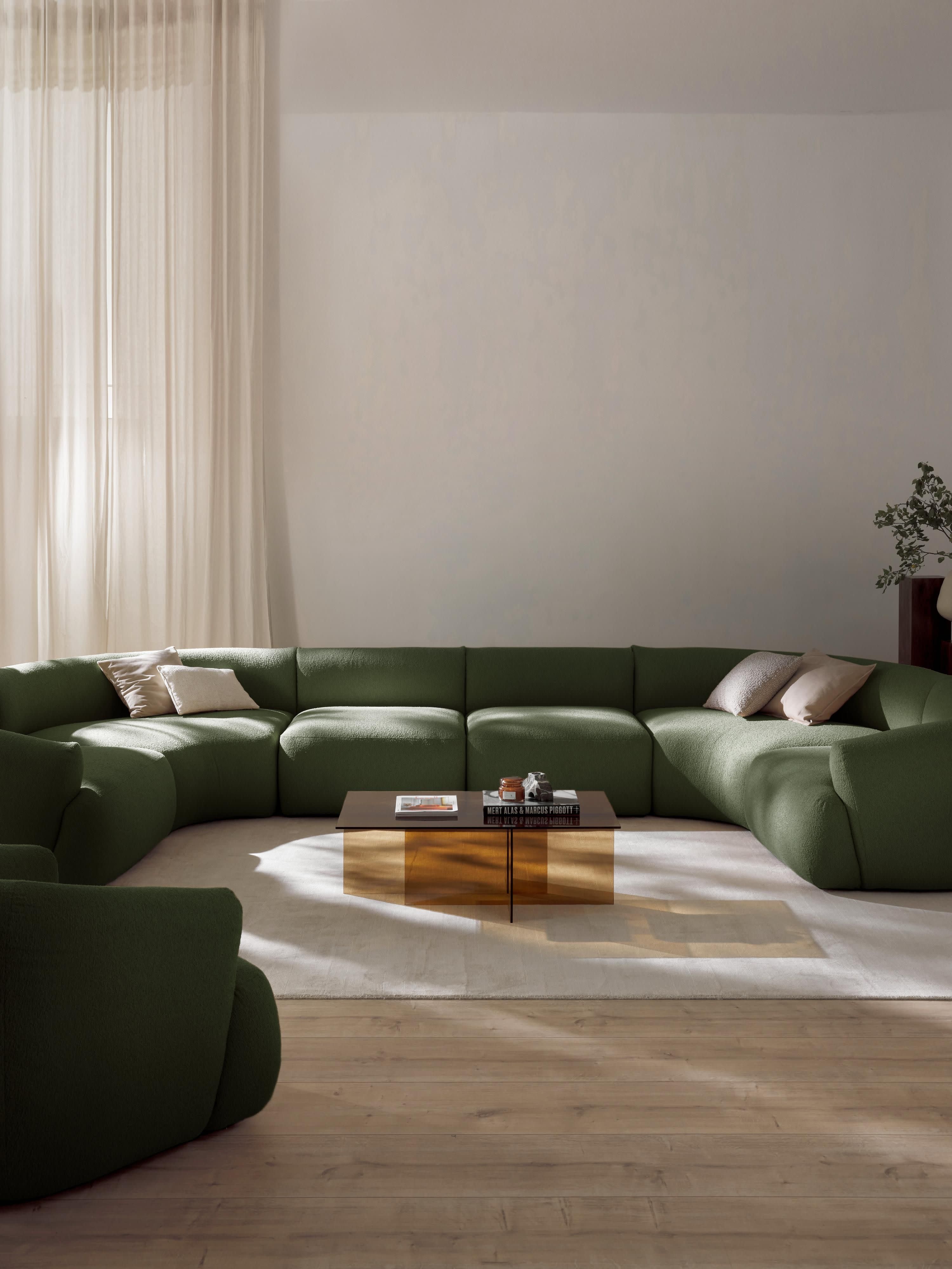 Modulares XL Bouclé-Sofa Sofia