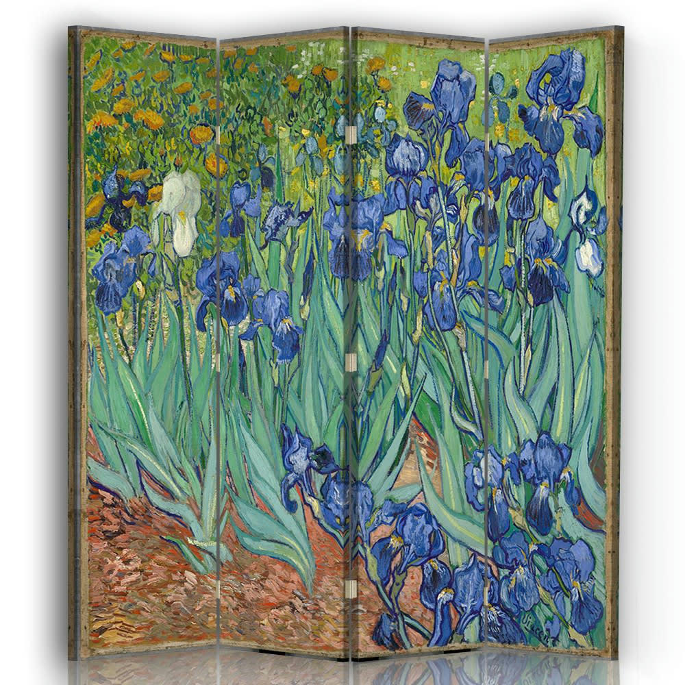 - Paravent - Cloison Iris - Vincent Van Gogh cm 145x170 (4 volets)