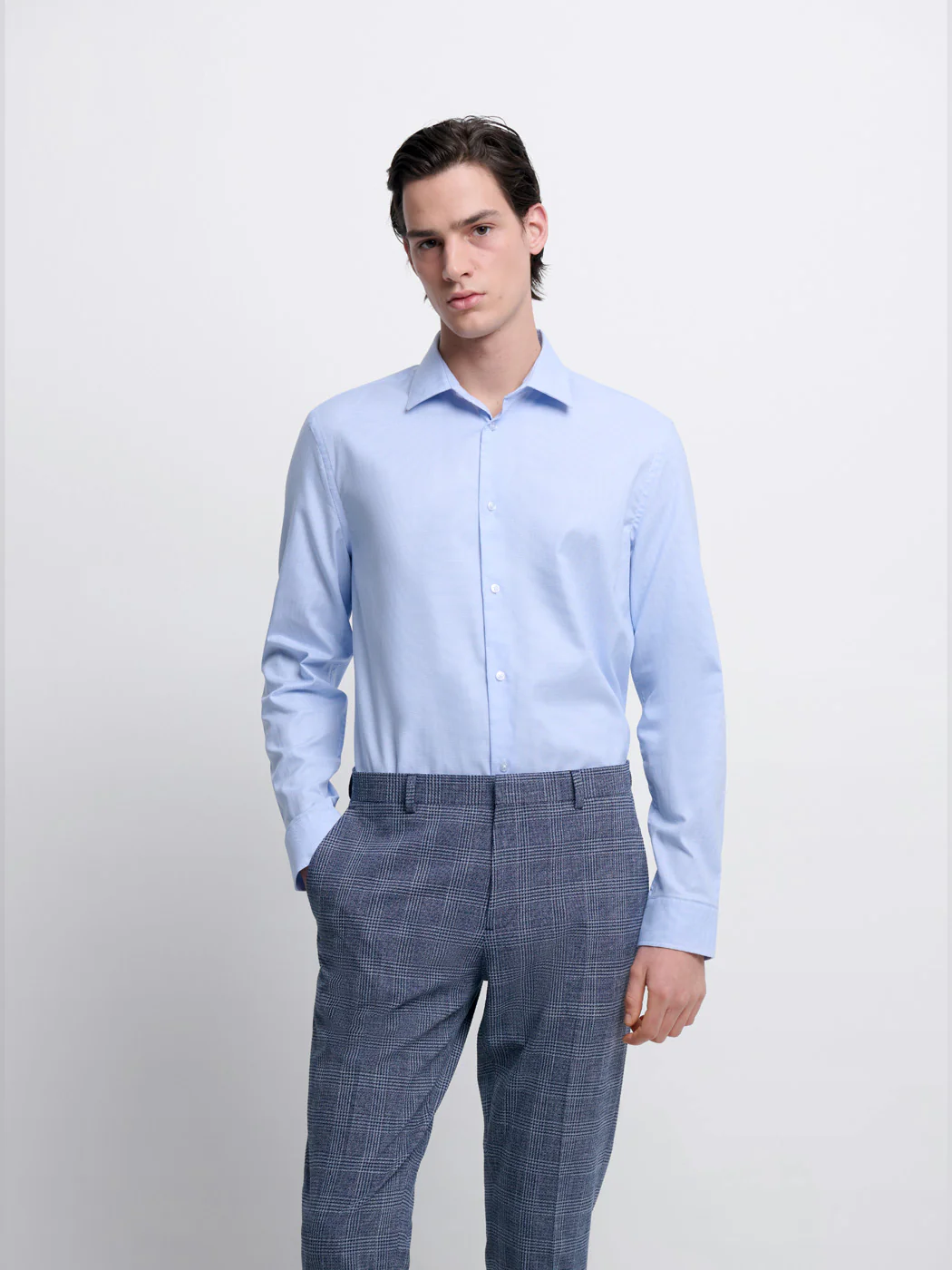 Chemise slim en coton