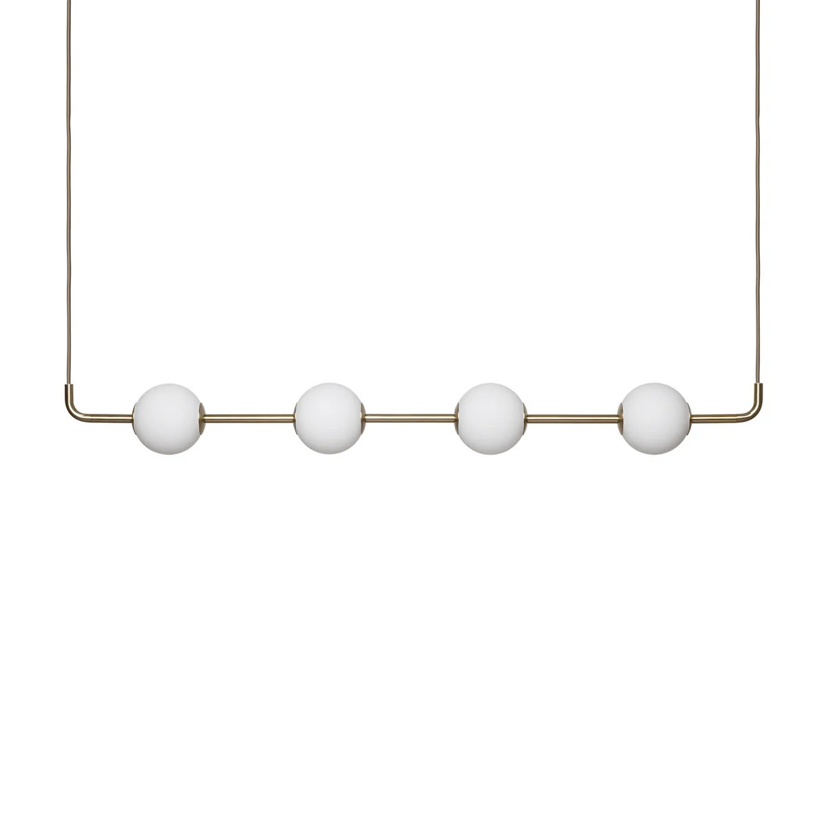 Umage - Audrey Linear LED Pendelleuchte, Messing / opal