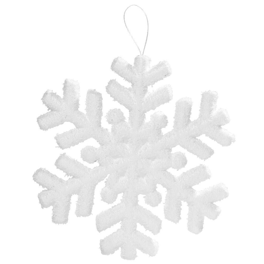 Flocon de neige blanc à suspendre Ø20 cm