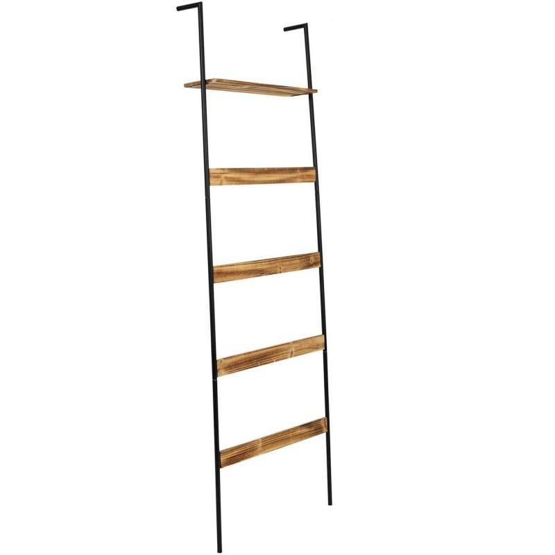 - Echelle porte serviettes avec étagère towel rack