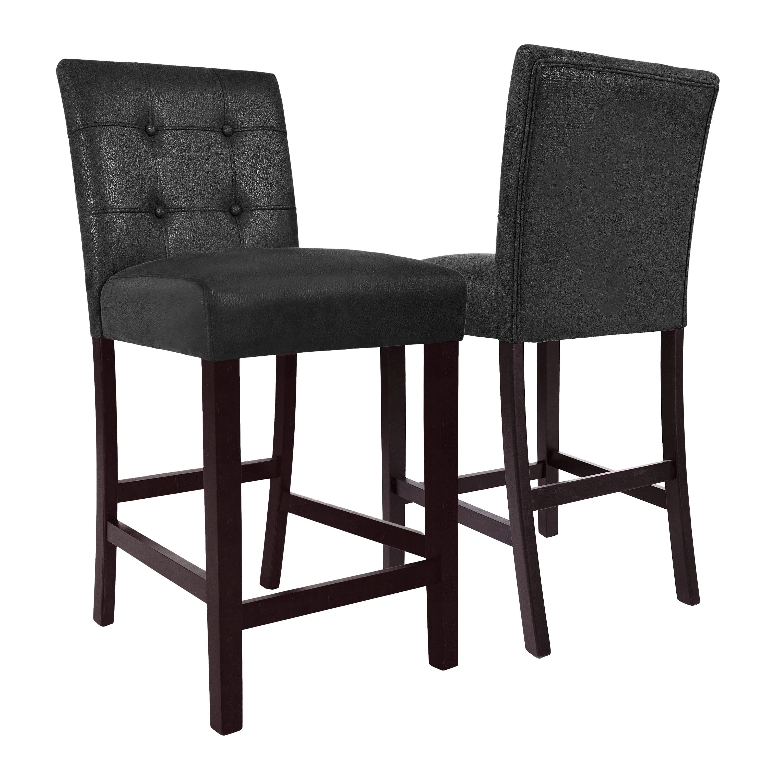 HomePop Upholstered Counter Stool - Set of 2