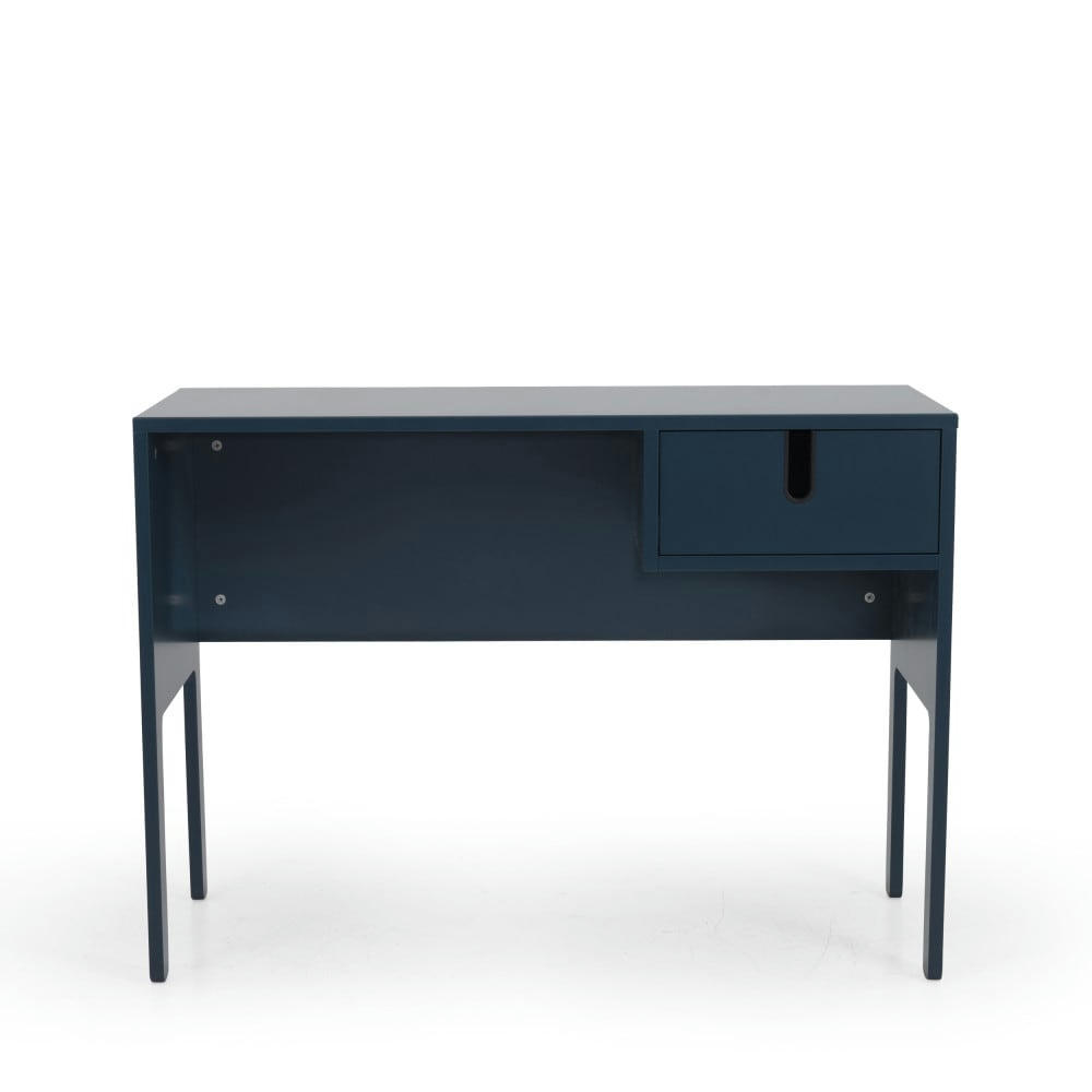 UNO - Bureau en bois 1 tiroir L105cm bleu canard