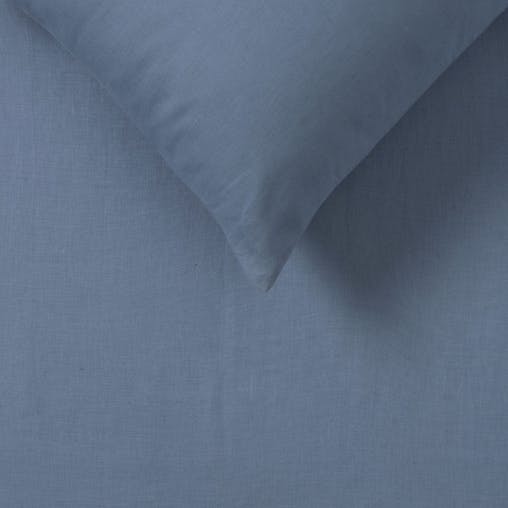 NNEDSZ Vintage Design Homewares Sky Blue 100% Hemp Quilt Cover Set King