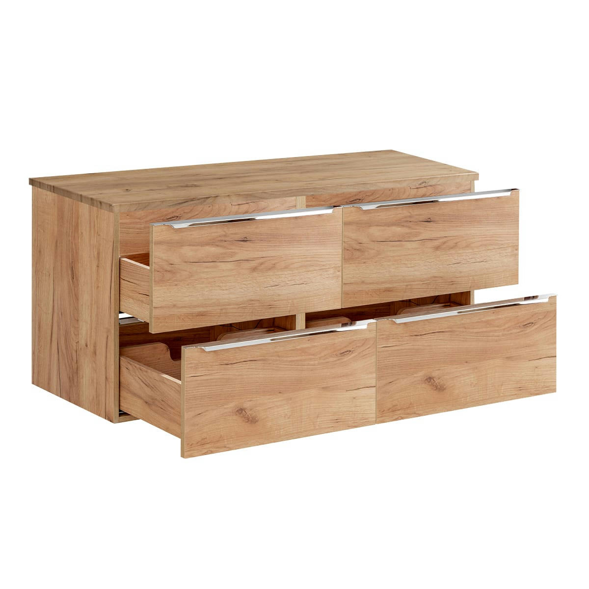 - Meuble sous-vasque 120cm plan de toilette naturel
