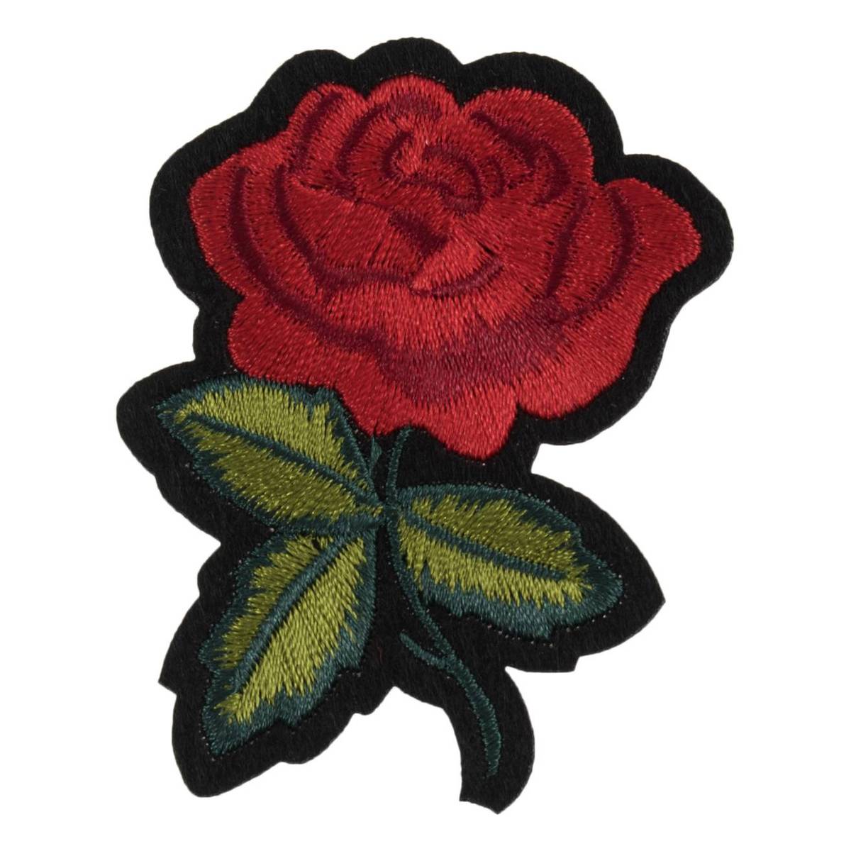 Trimits Red Rose Iron-On Patch