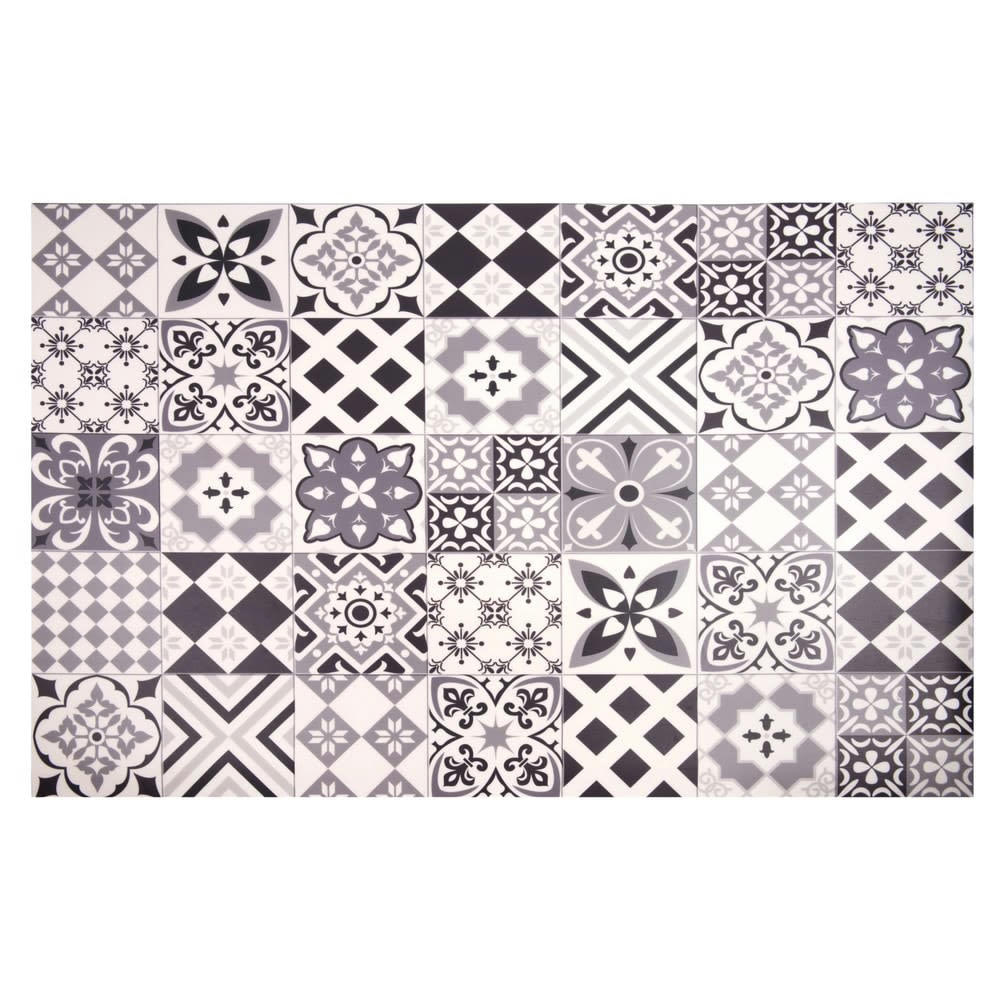 NOVA - Tapis en vinyle motifs carreaux de ciment 100x150