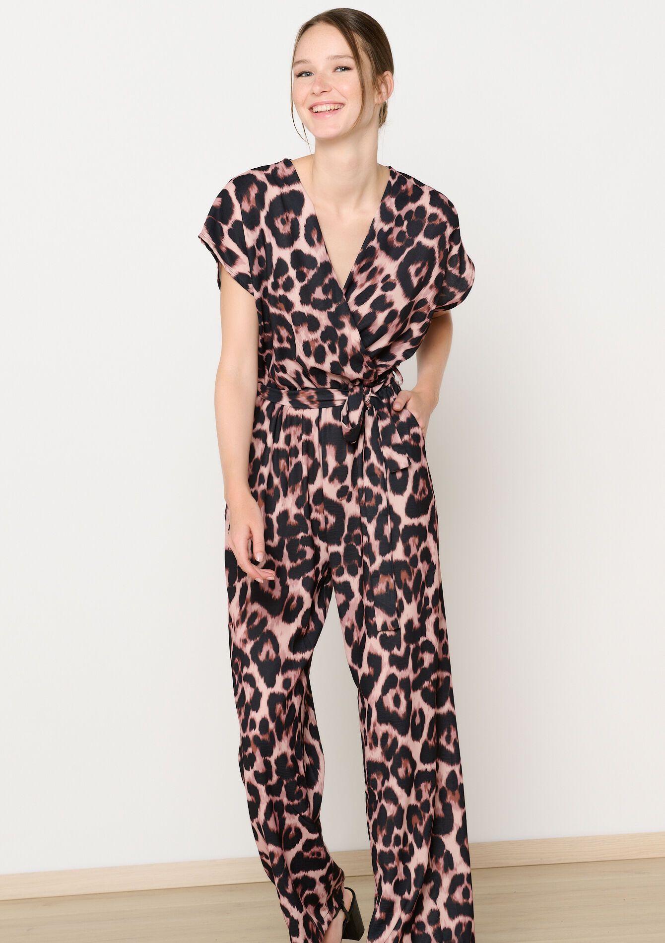 Jumpsuit met luipaardprint