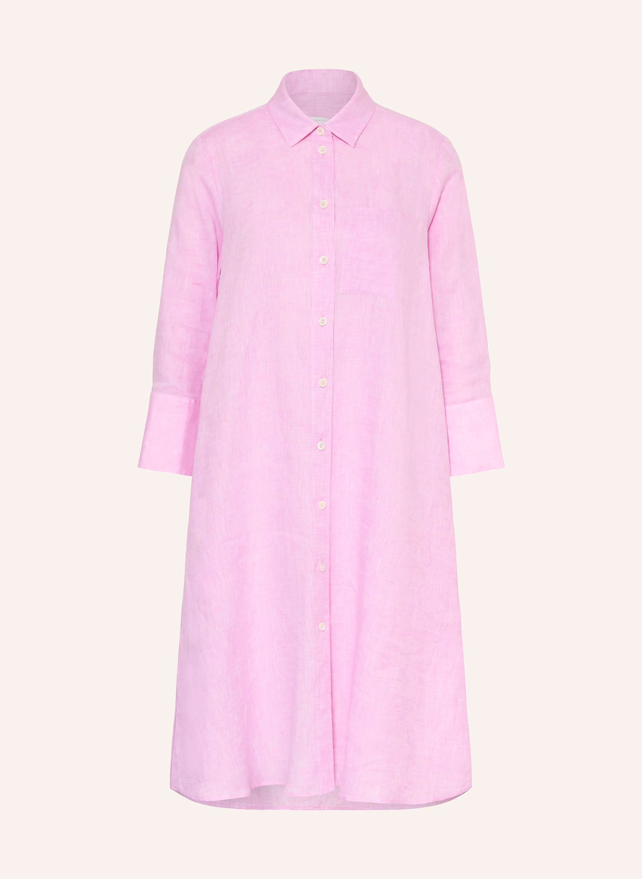 ROBERT FRIEDMAN Hemdblusenkleid aus Leinen