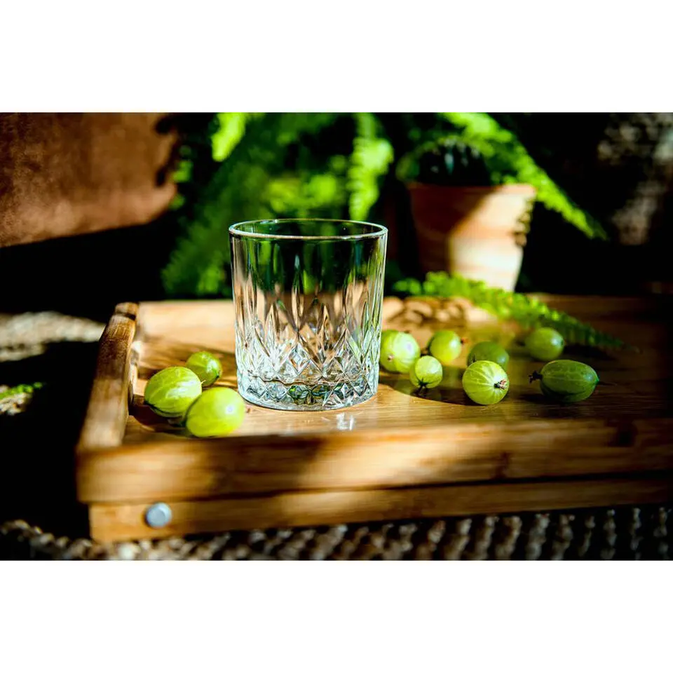 Glasmark Whiskey glazen - 6x - Diamond - 280 ml - drink/waterglas