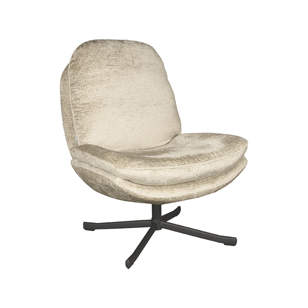 LABEL51 Fauteuil Noel - Zand - Draaibaar - 80x66x57cm