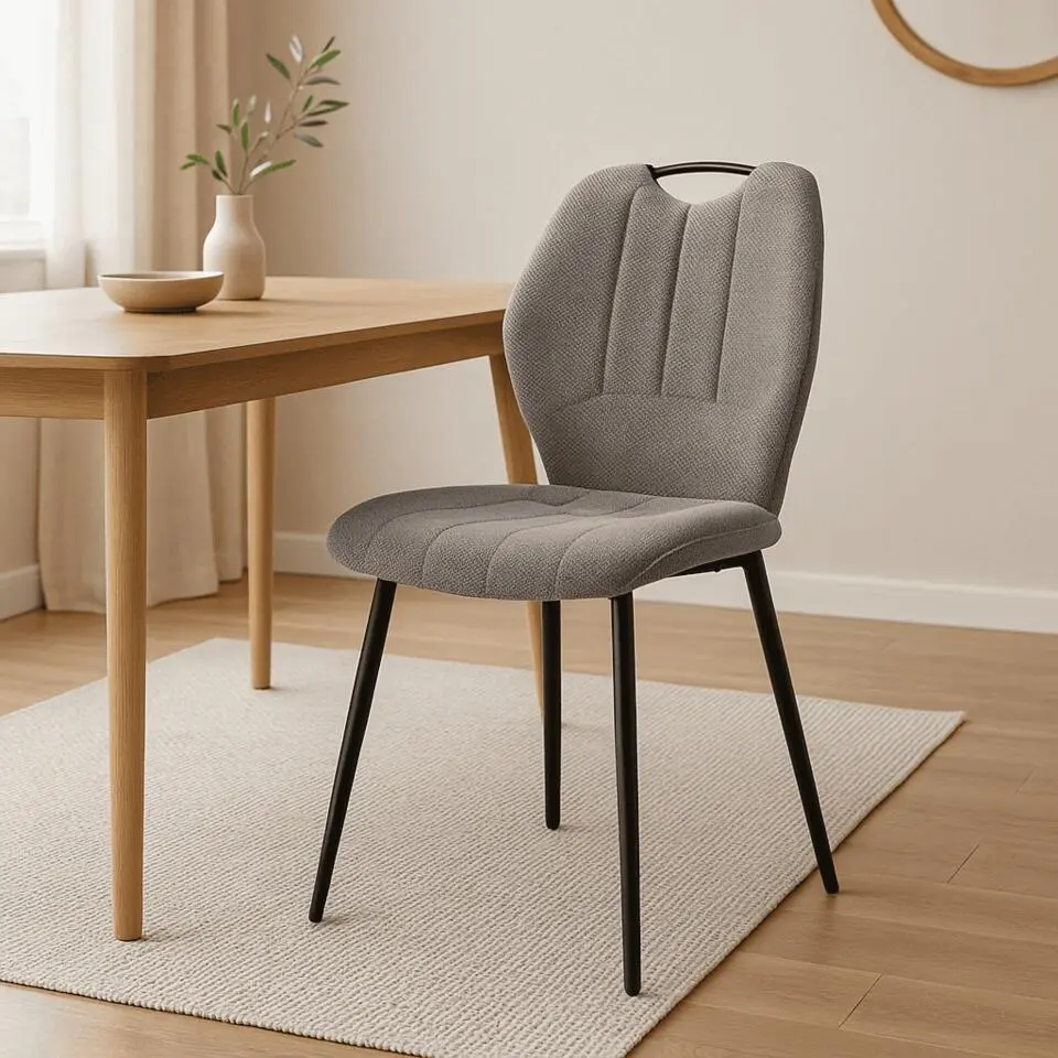 CALICOSY - Set van 4 stoelen in stof NOVA - 86x48x58 cm