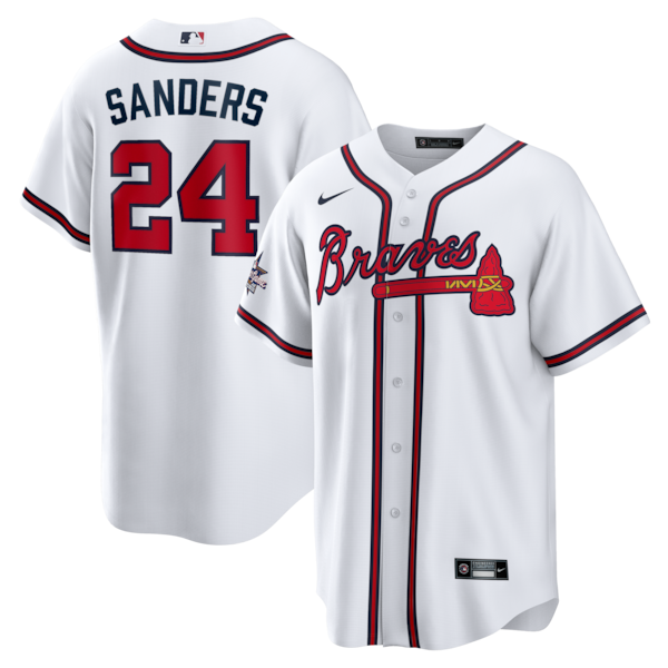 Deion Sanders Atlanta Braves Nike Home Retired Player Replica Jersey - White
