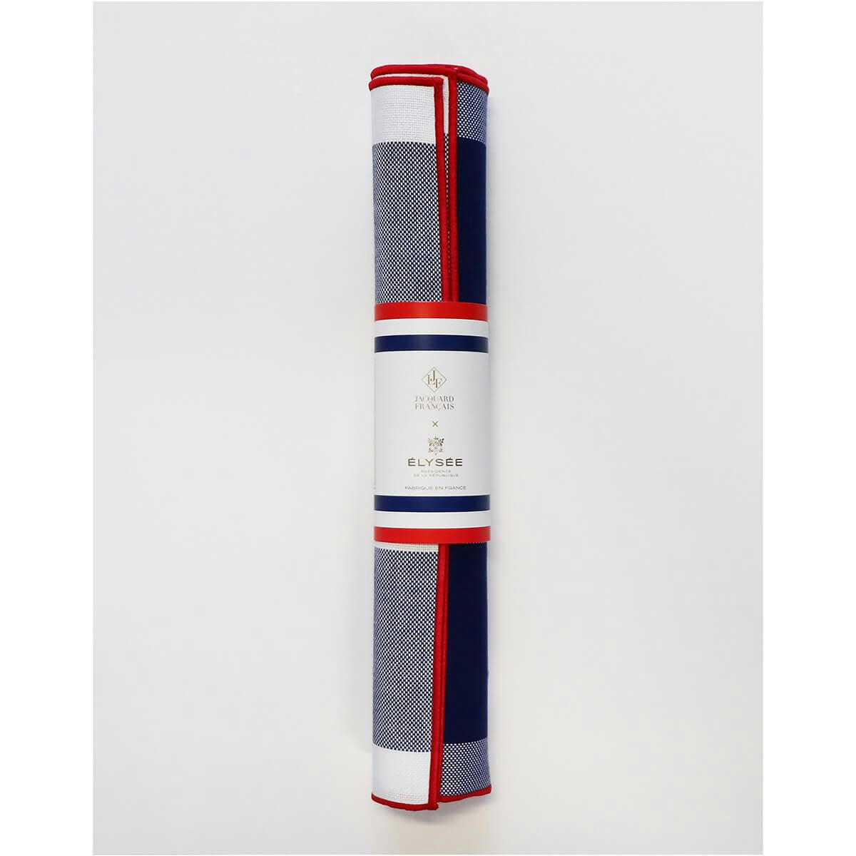 ELYSÉE - Set de table en coton tricolore 48 x 36