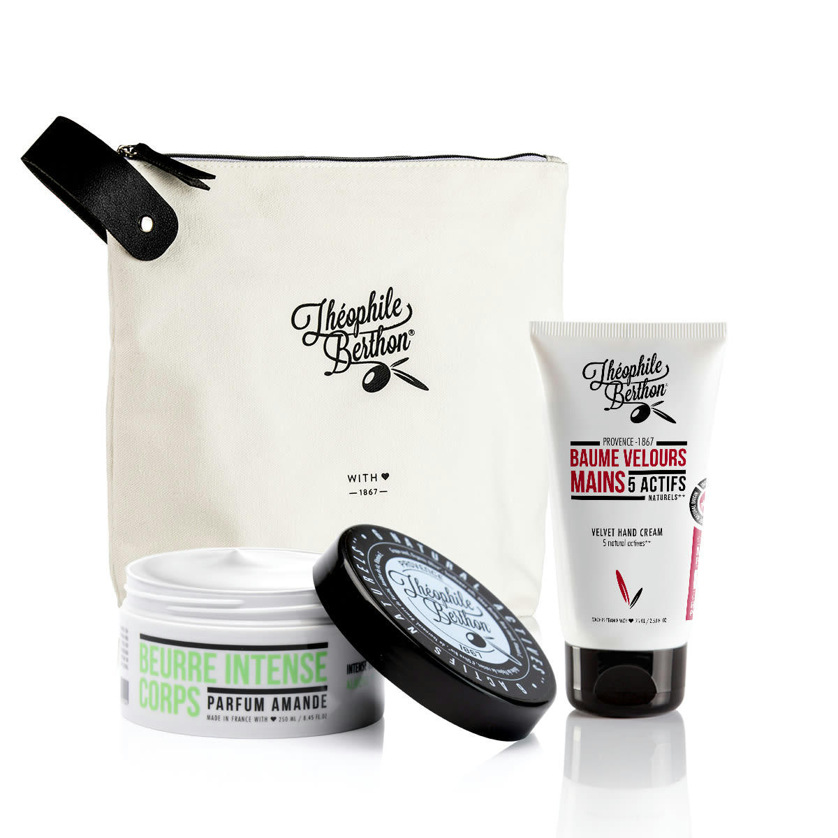 GOURMANDISE - Trousse amande avec 2 soins mains et corps, peau sèche