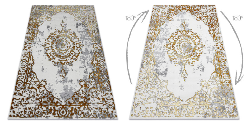 Dywan ALLURE 1961 Ornament, ramka - Strukturalny, stylowy, 80x150 cm