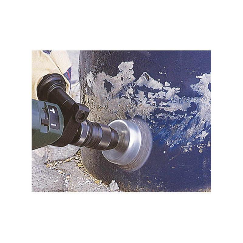 Brosse soucoupe avec fil d'acier ondulé Ø 50 mm WOLFCRAFT