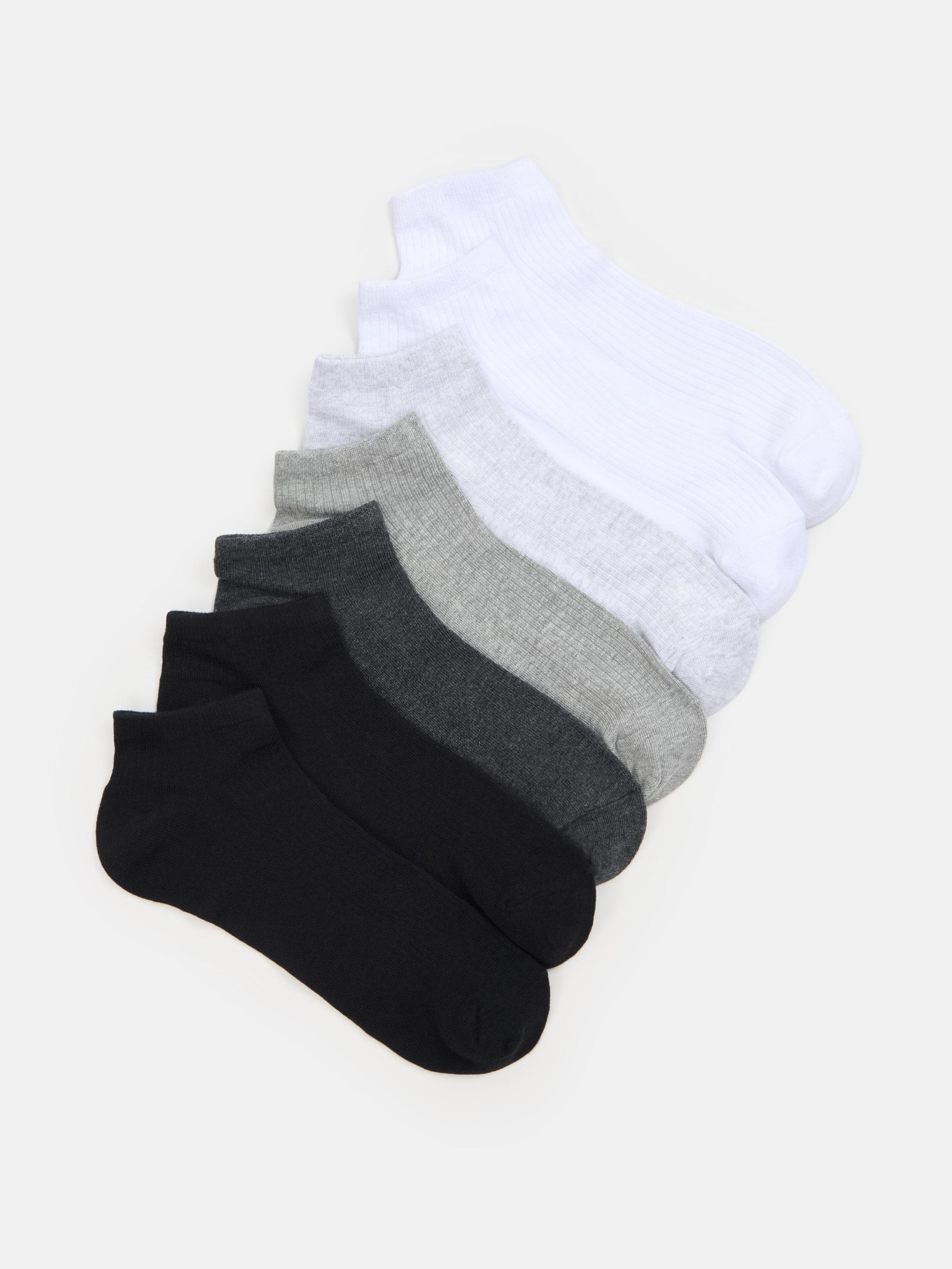 Prążkowane skarpetki 7 pack