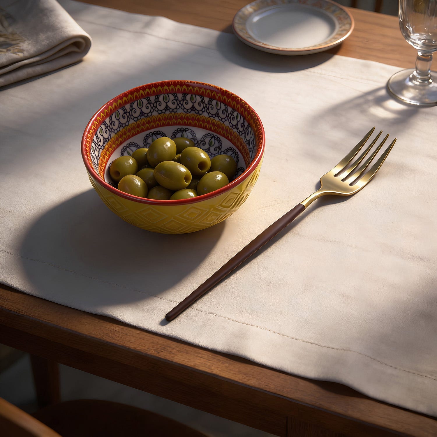 Set 6 forchettine bordeuax champagne Luxy