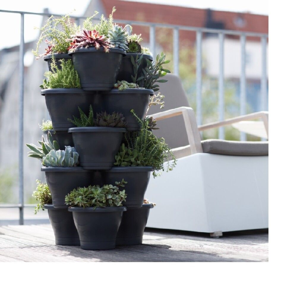 BLOMSTERSKÅL ELHO CORSICA VERTICAL GARDEN VINTAGE BLUE