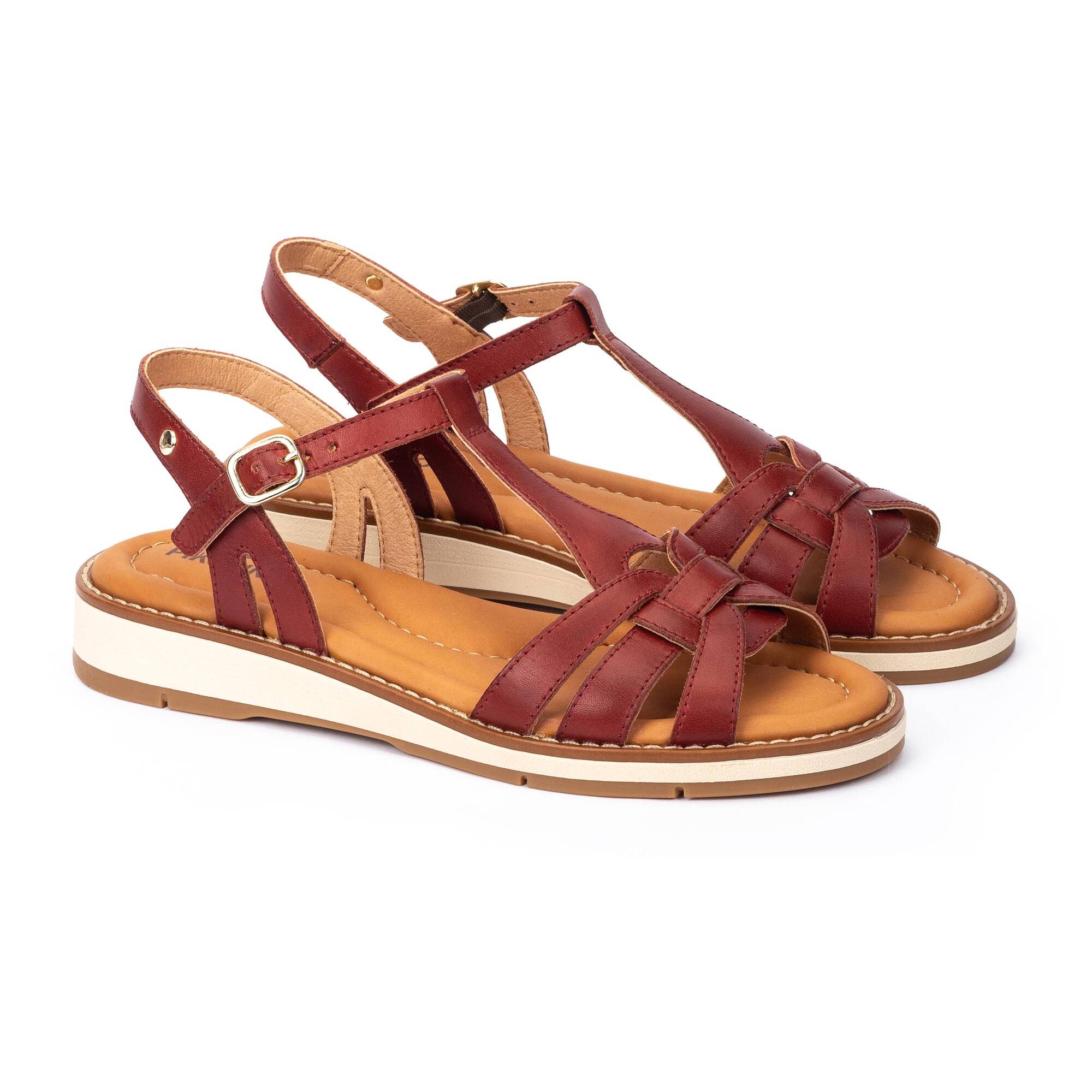 ROQUETAS - Sandalias planas con hebilla para mujer
