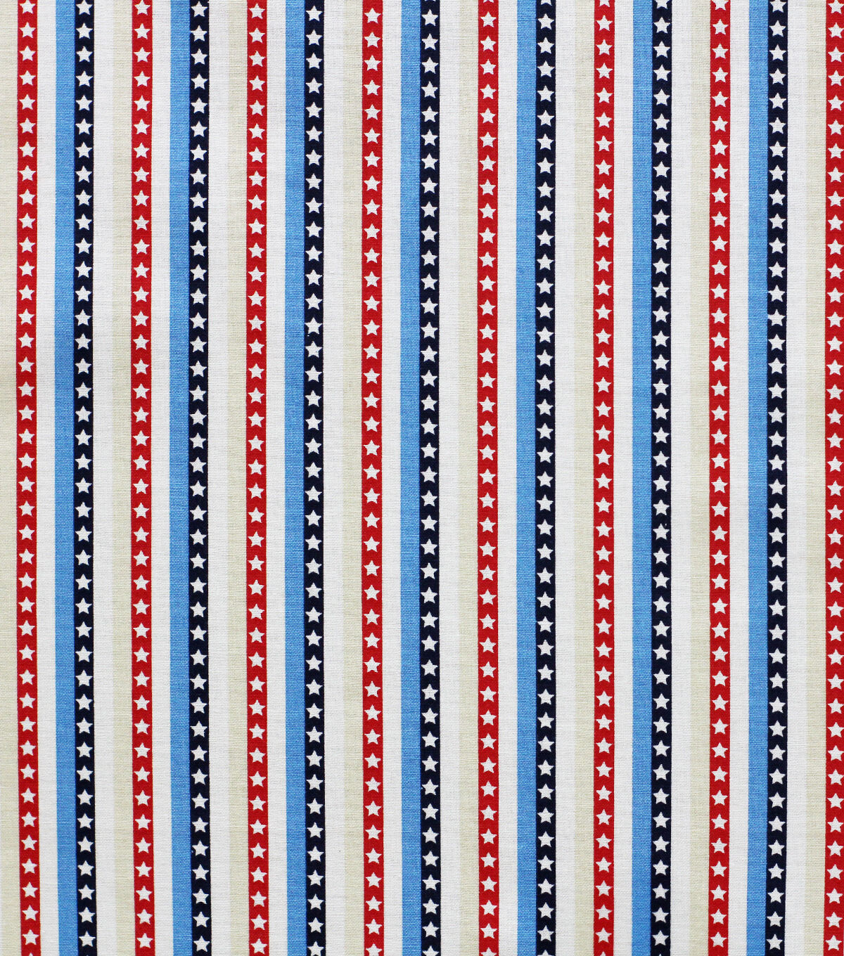 Star Stripe Patriotic Cotton Fabric