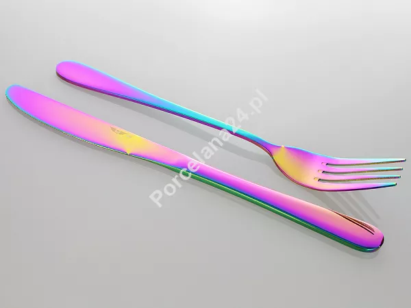 Komplet sztućców 24 cz. na 6 osób PINTINOX - Royal Princess Rainbow (2.0 mm) 23.2CU0.7091.K24