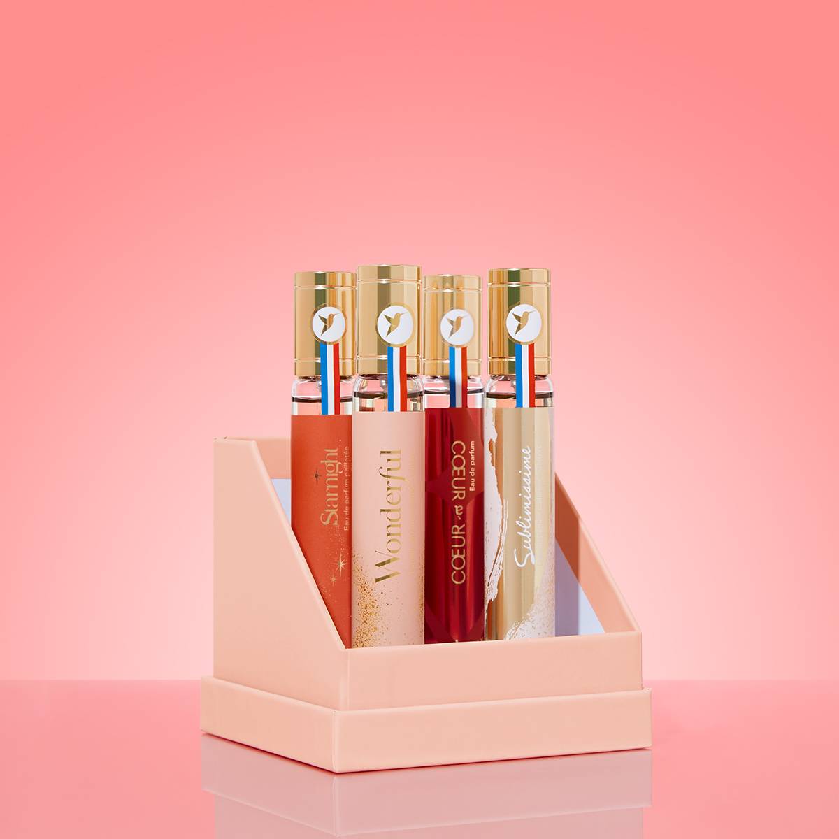 Delicious AddictionCoffret 4 eaux de parfums Wonderful 30 ml   Sublimissime 30 ml   Starnight 30 ml   Cœur à cœur 30 ml