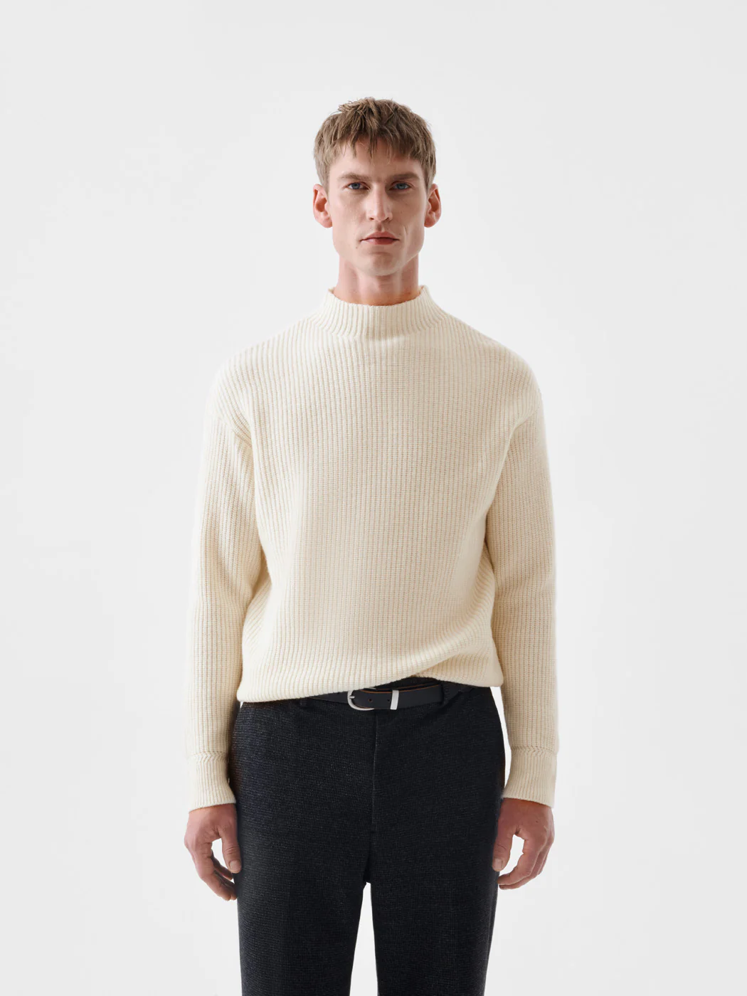 Pull côtelé col cheminée - L'atelier