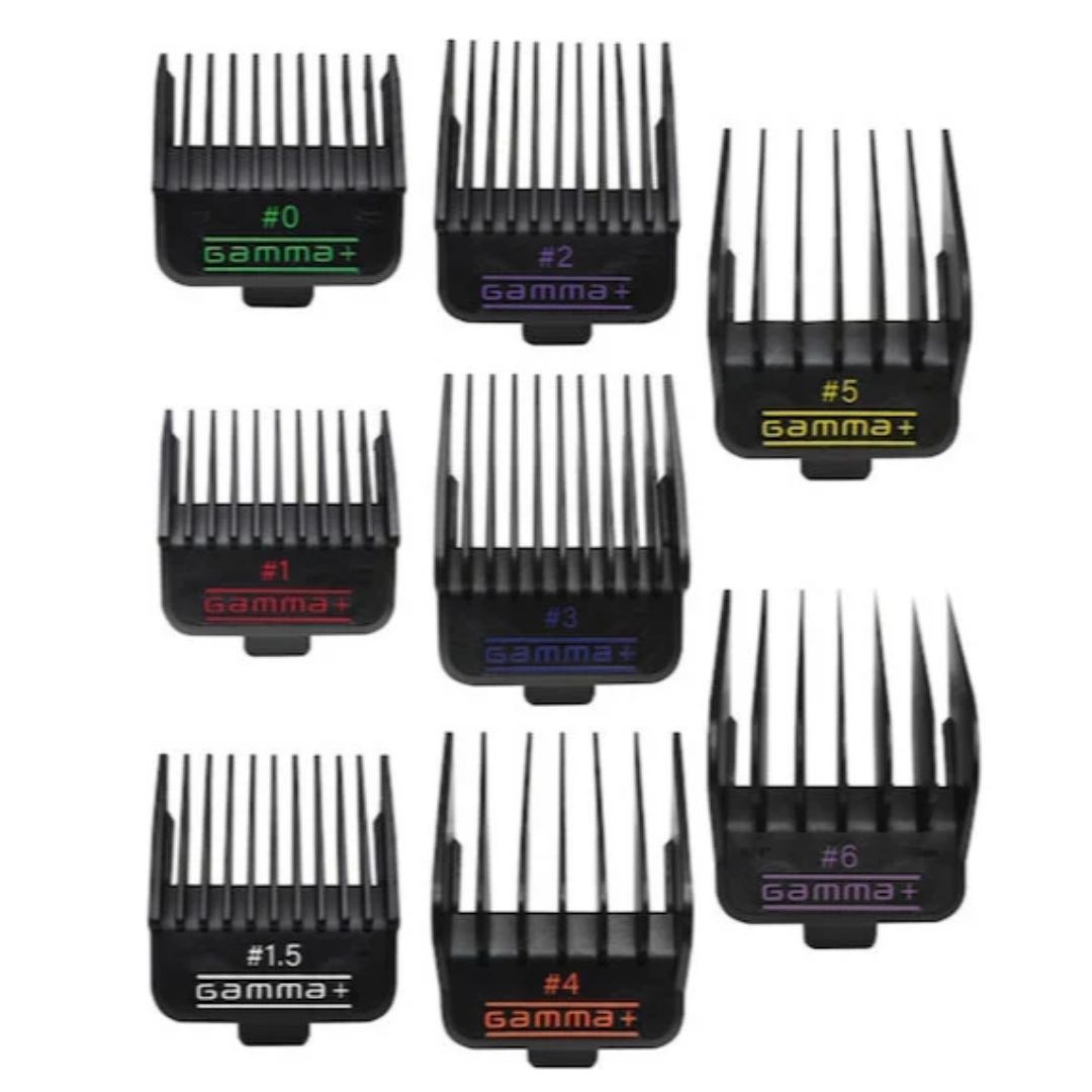 Gamma+ Professional Double Magnetic Clipper Guards - Set of 8