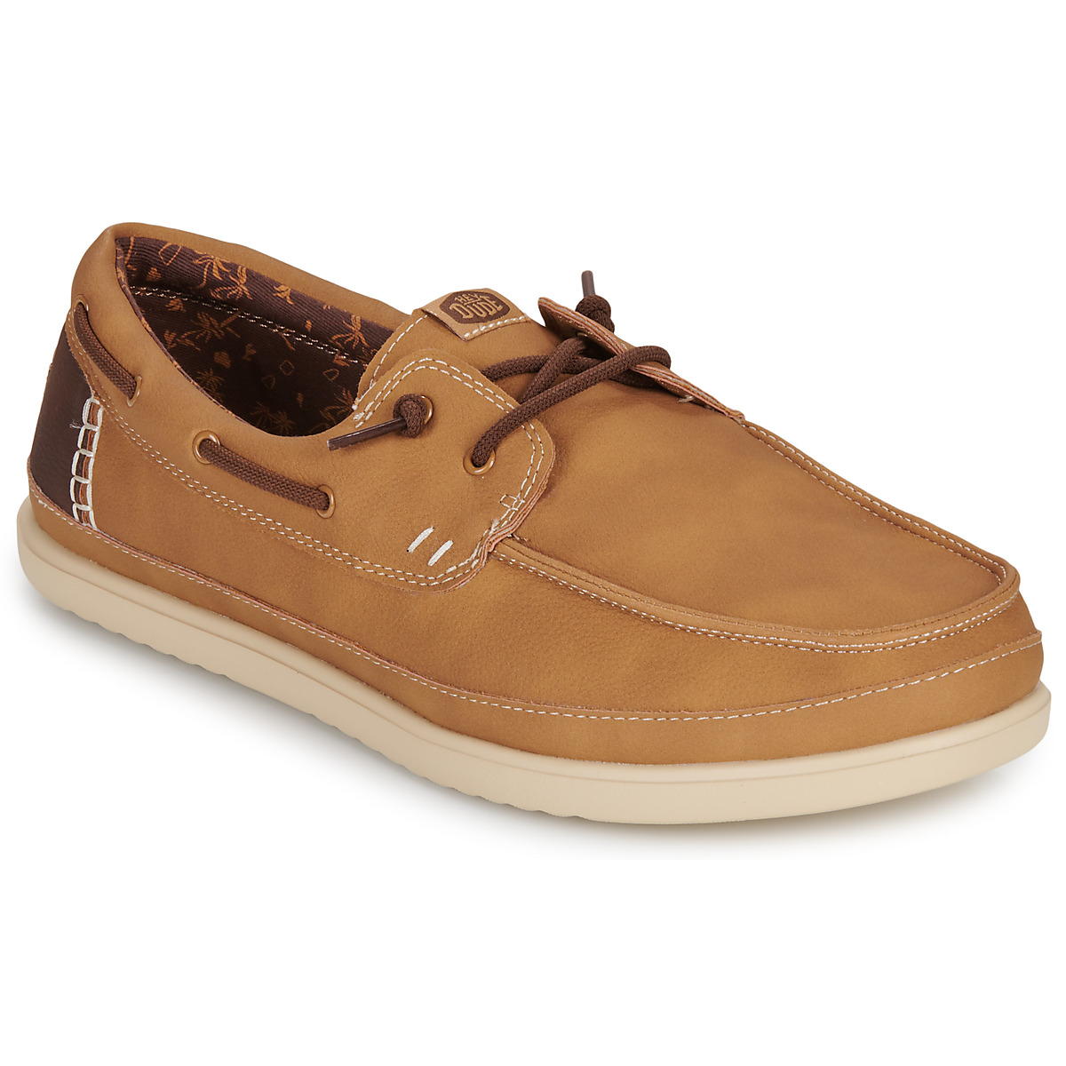 HEYDUDE - Harbor Lo Classic Bone Brown/Multi - Camel