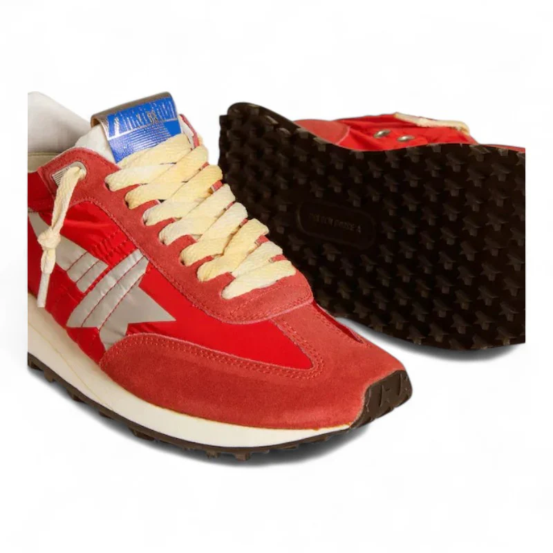 Marathon with red nylon upper and silver star