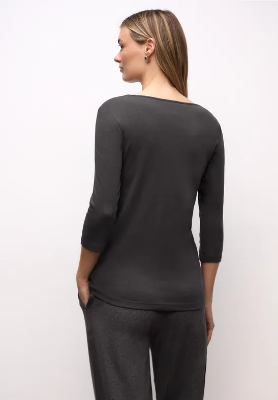 Basic T-Shirt mit 3/4 Arm