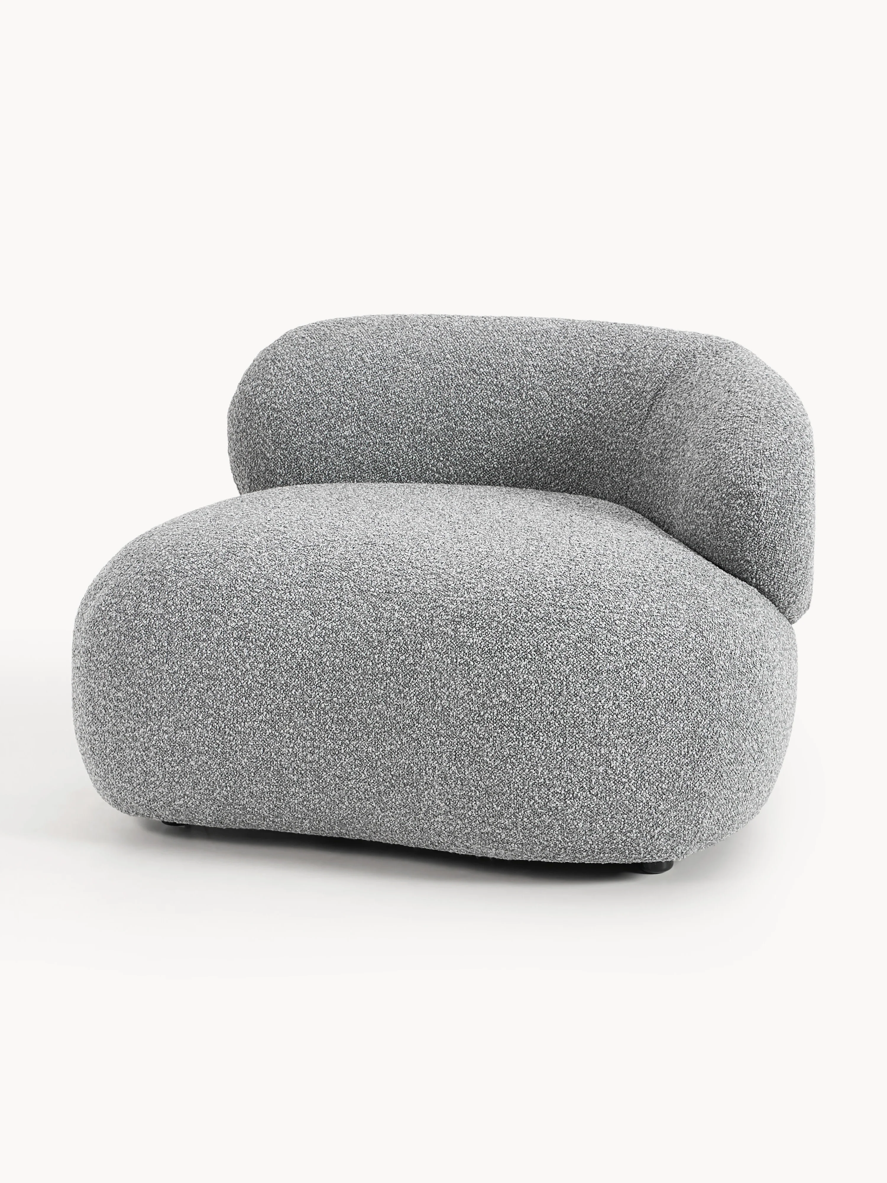 Bouclé-Loungesessel Alba