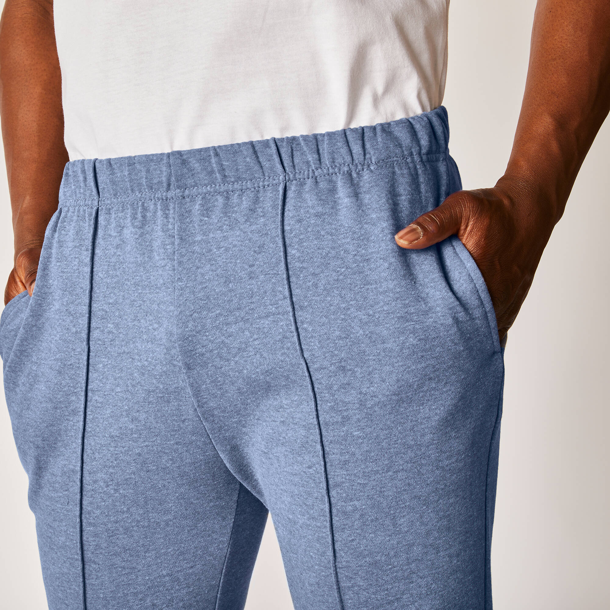 Pantalon loisirs molleton, bas resserrés
