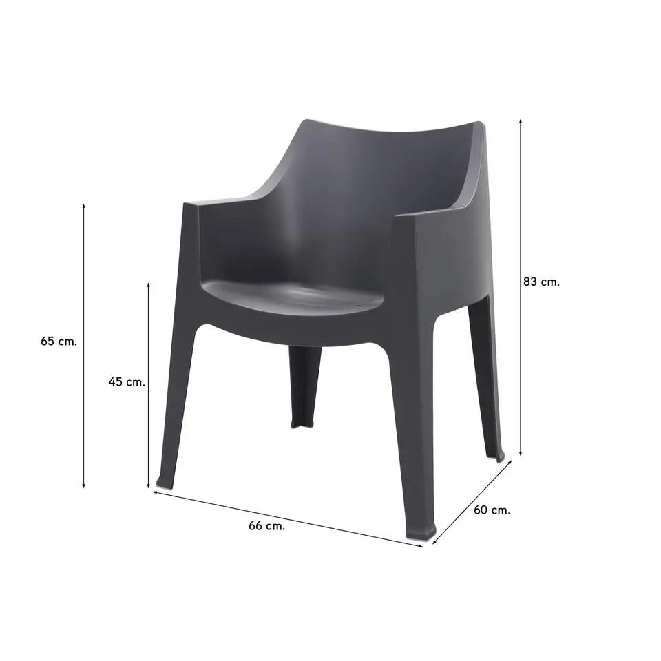 Scab Coccolona tuinstoel Antraciet