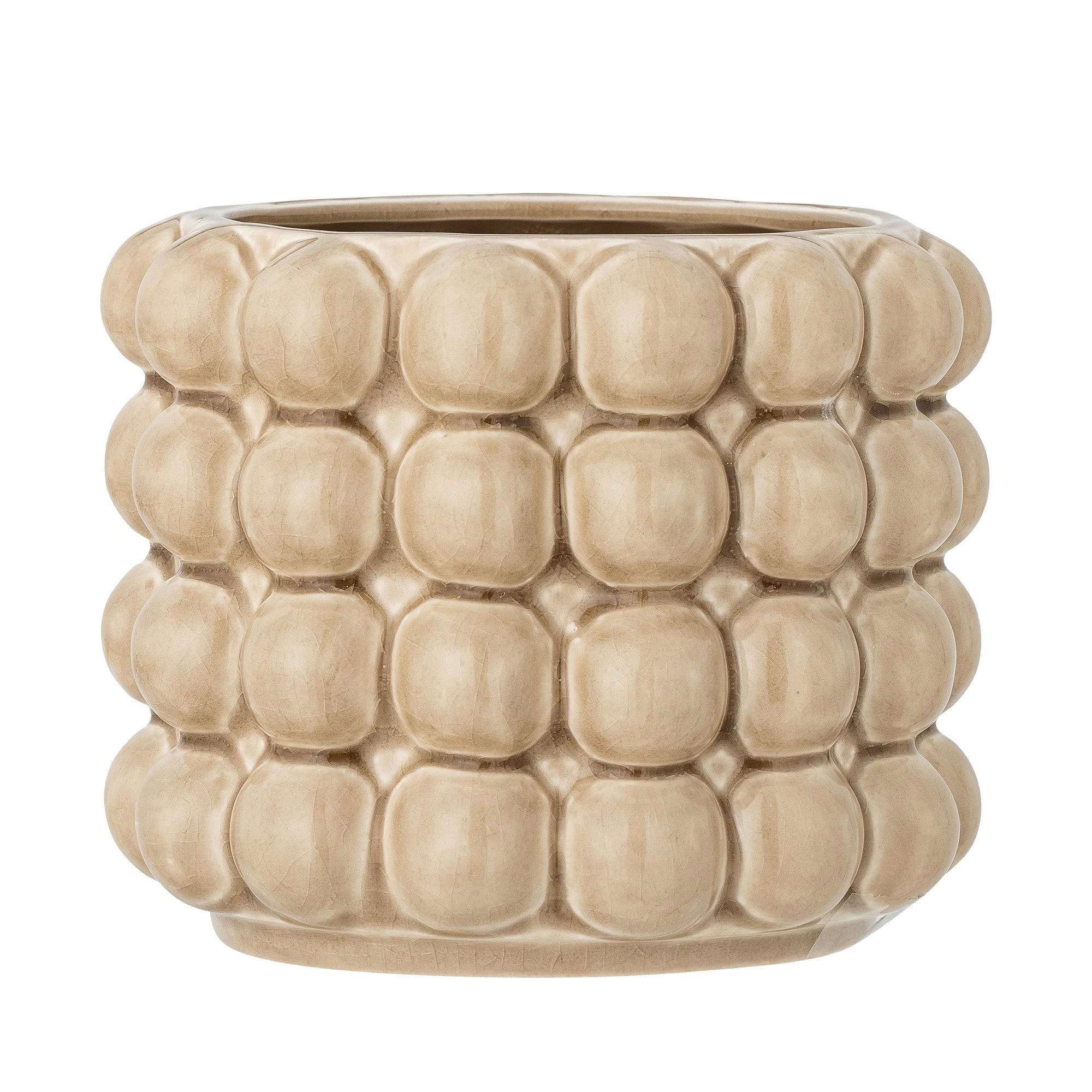 - Vase Grès Beige 15X15