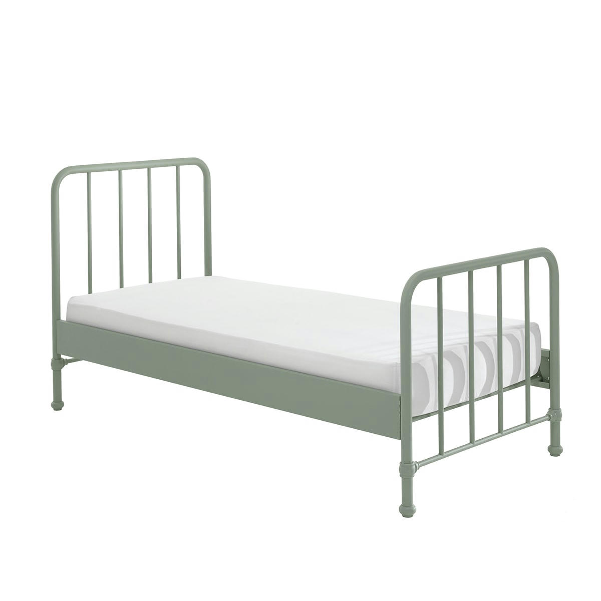 BRONXX - Lit 90x200 sommier inclus vert