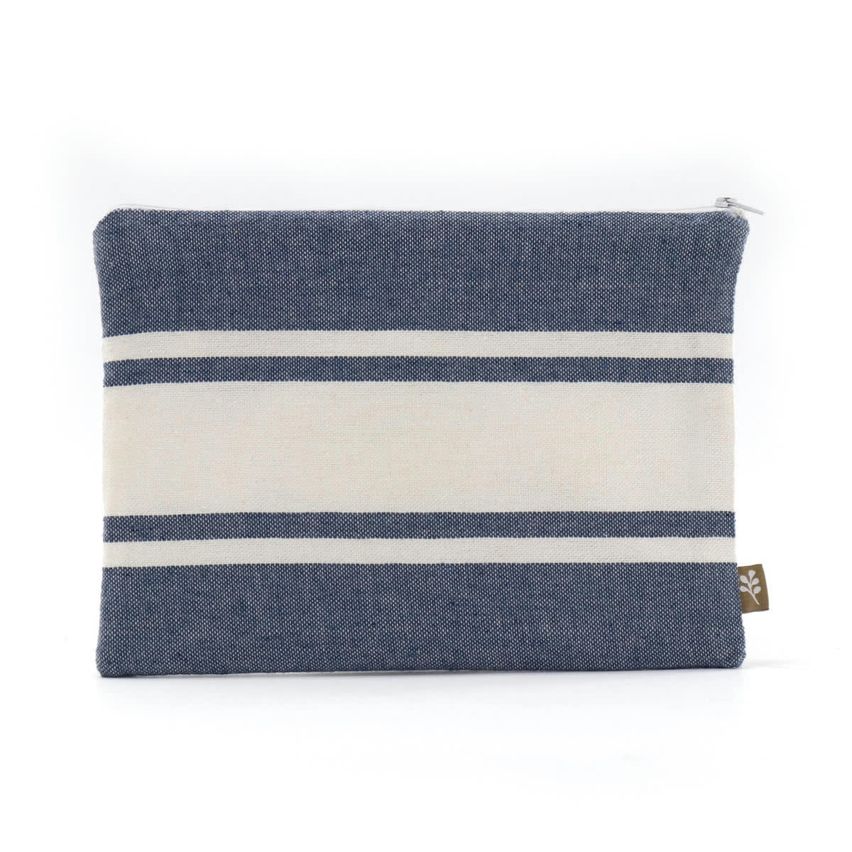 ST TROPEZ - Pochette de plage coton  18x24 denim