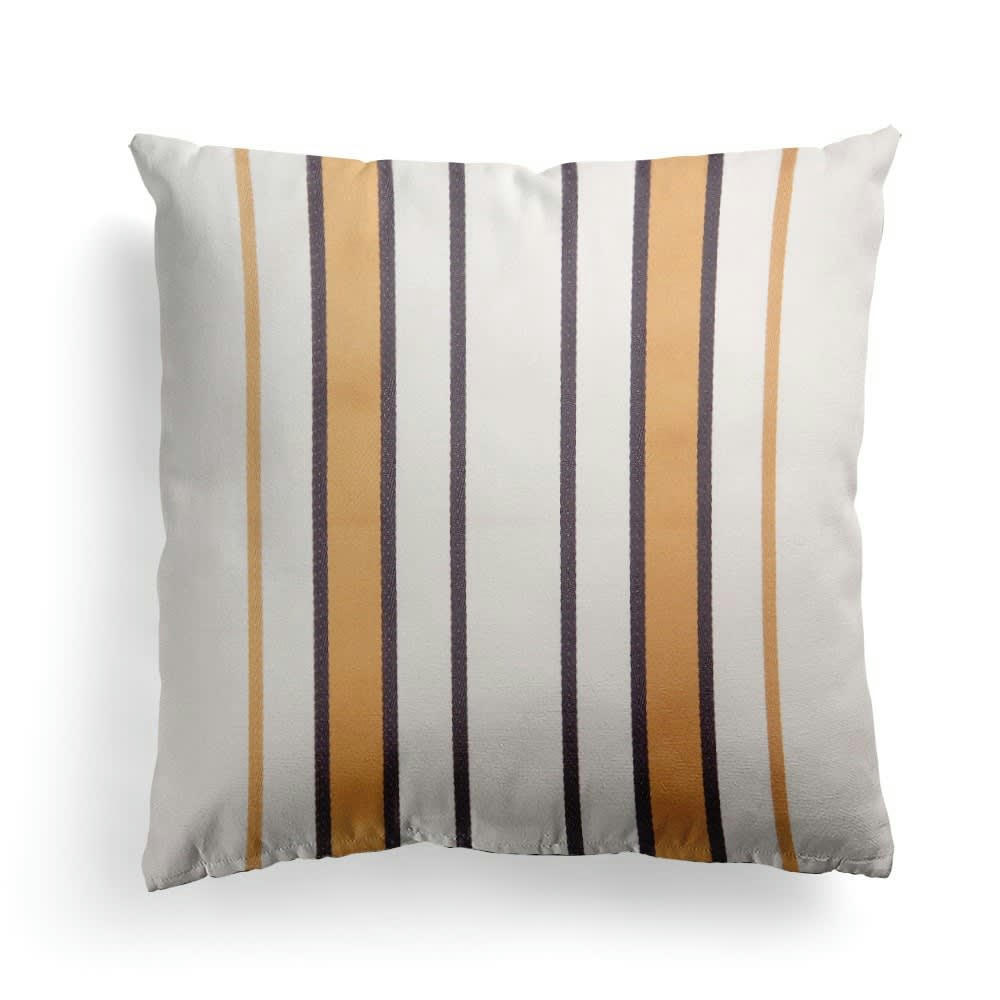 ESPELETTE - Housse de coussin coton Marron 40x40 cm